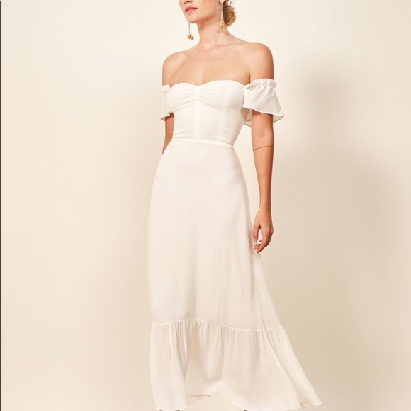 🌟HOT🌟Reformation Butterfly Dress Ivory - Picture 3 of 9